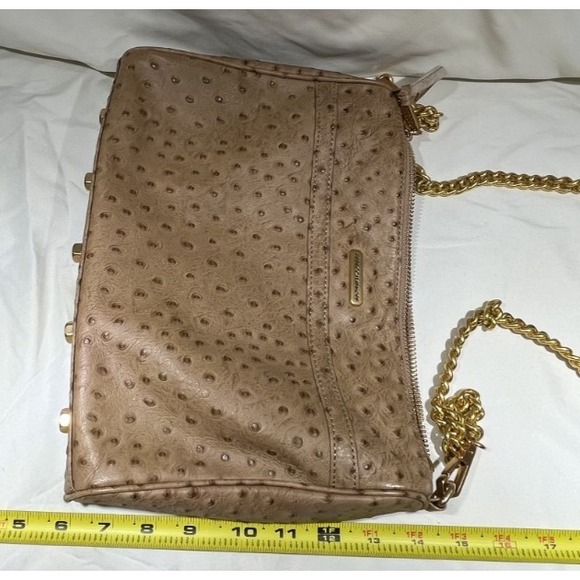 REBECCA MINKOFF Large MAC Taupe Crossbody Leather Purse - Picture 14 of 15